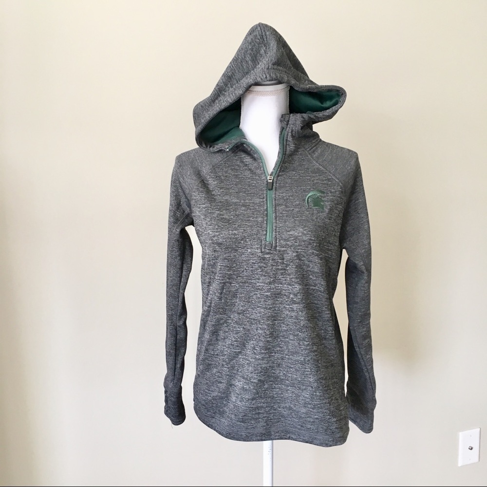 MSU Quarterzip Hoodie - Picture 1 of 8